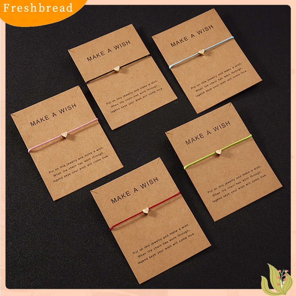 &lt; Freshbread &gt; Gelang Cuff Adjustable Hias Anyaman Warna-Warni Bracelet Untuk Anak Perempuan