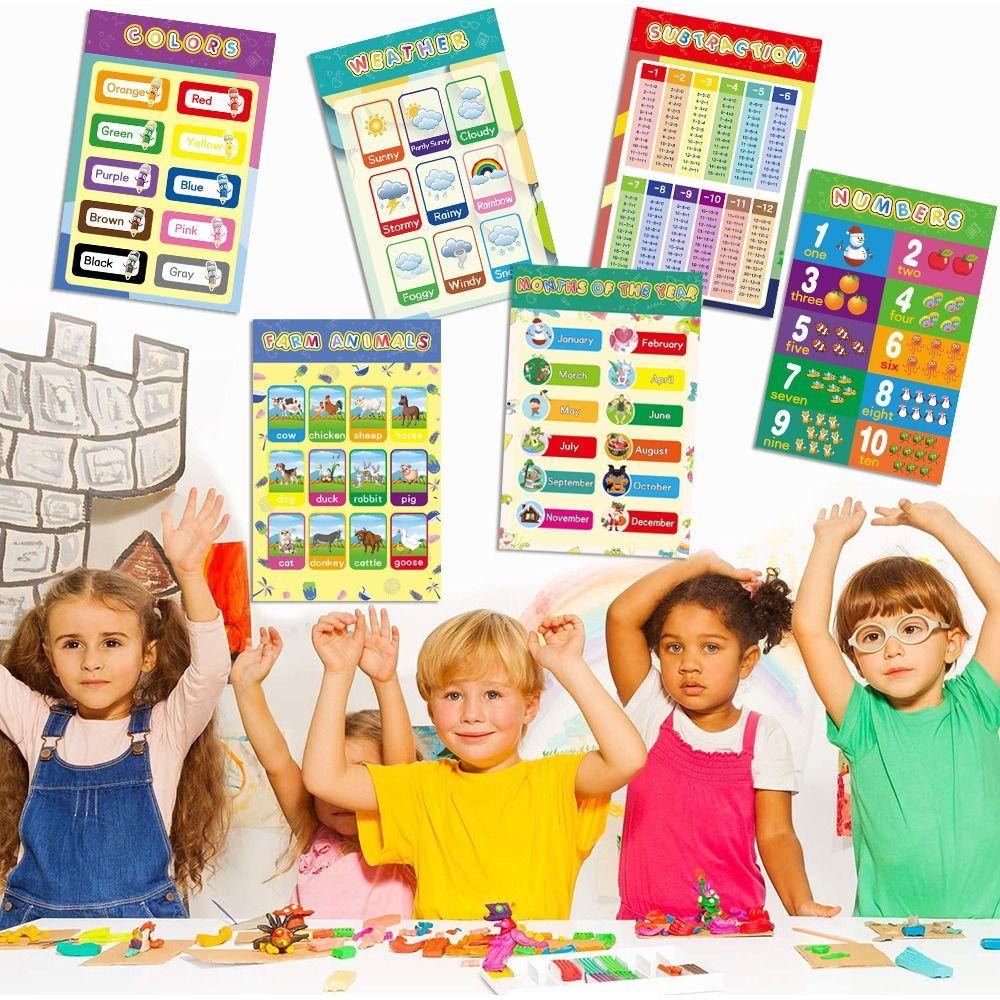 Mxbeauty Poster Edukasi Dini Tk Cognition Game Mainan Edukasi Anak Poster Belajar Nursery Hiasan Dinding Edukasi Poster Paud Dekorasi Kelas