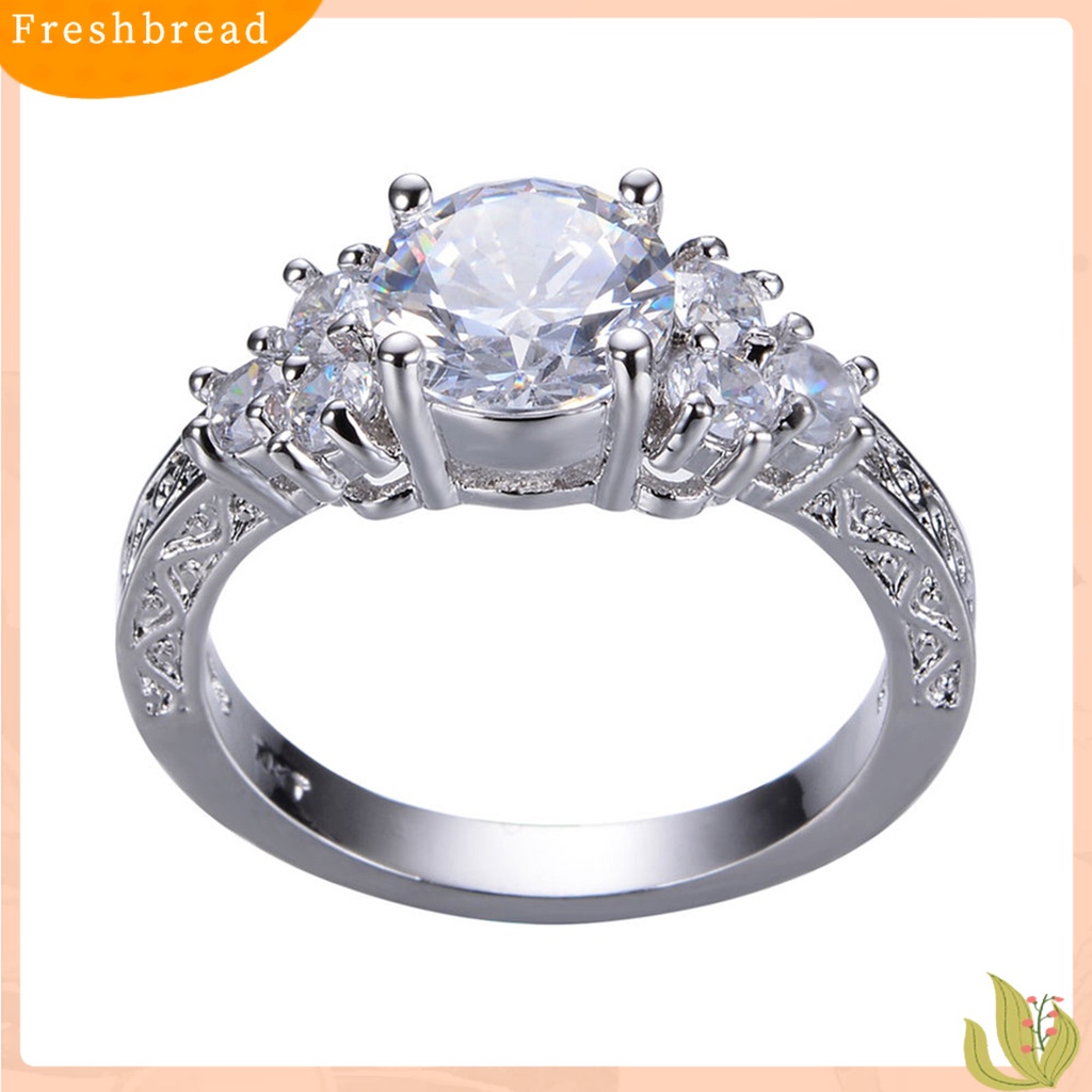 &lt; Freshbread &gt; Woman Ring Cincin Kawin Cupronickel Mengkilap Tahan Luntur Untuk Pernikahan