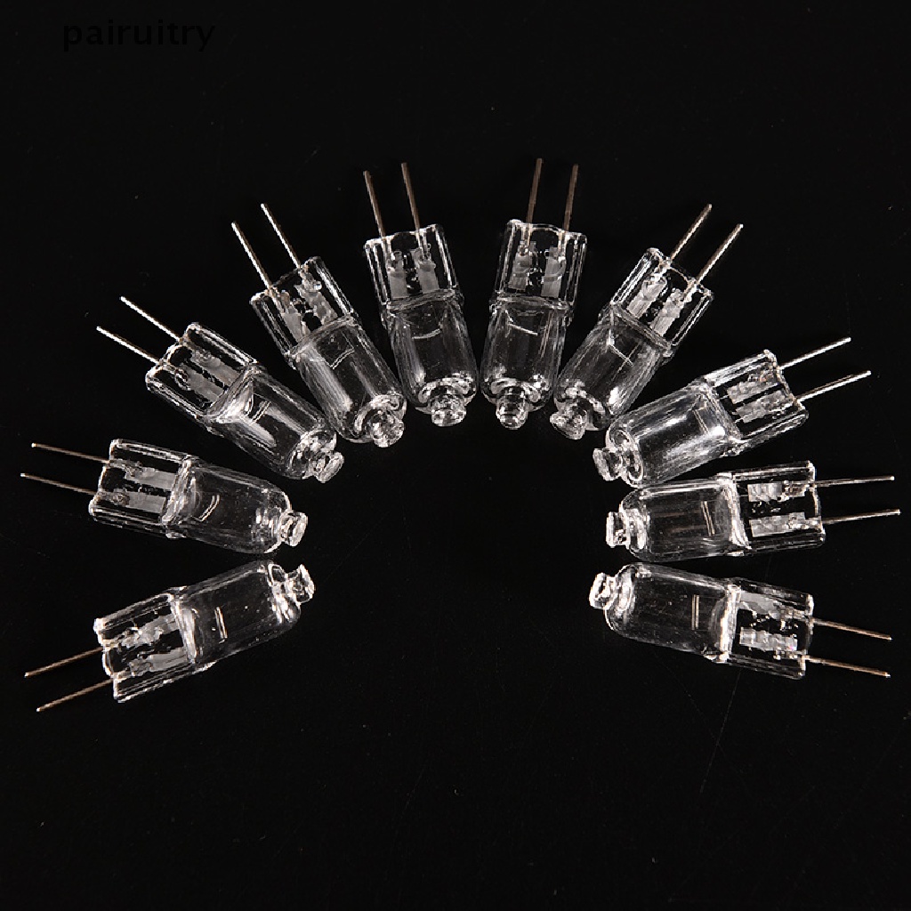 Prt 10Pcs Super Terang G4 12V 20W Tungsten Haen Bulb Lampu Bohlam Lighg Baru PRT