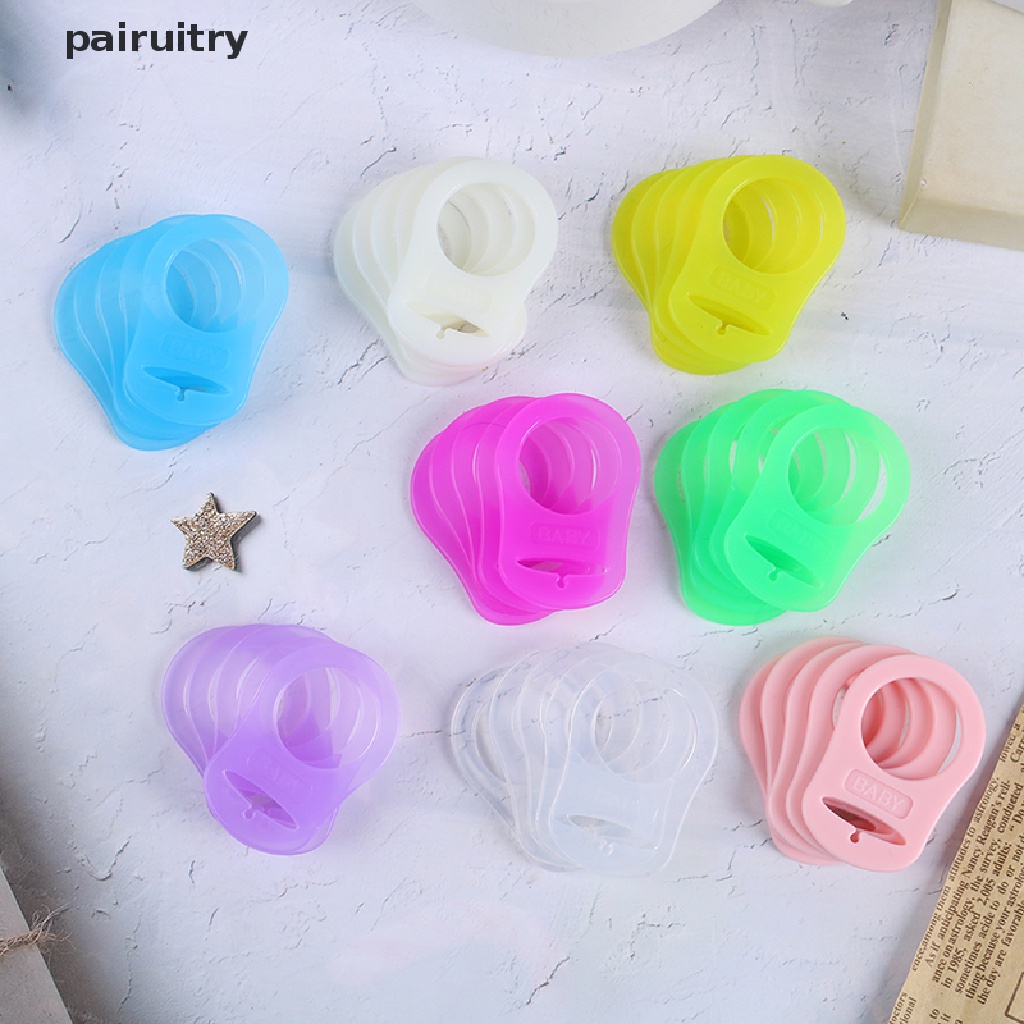 Prt 5Pcs/pack Baby Dummy Dot Holder Klip Adapter Untuk Ring Silikon Tombol PRT