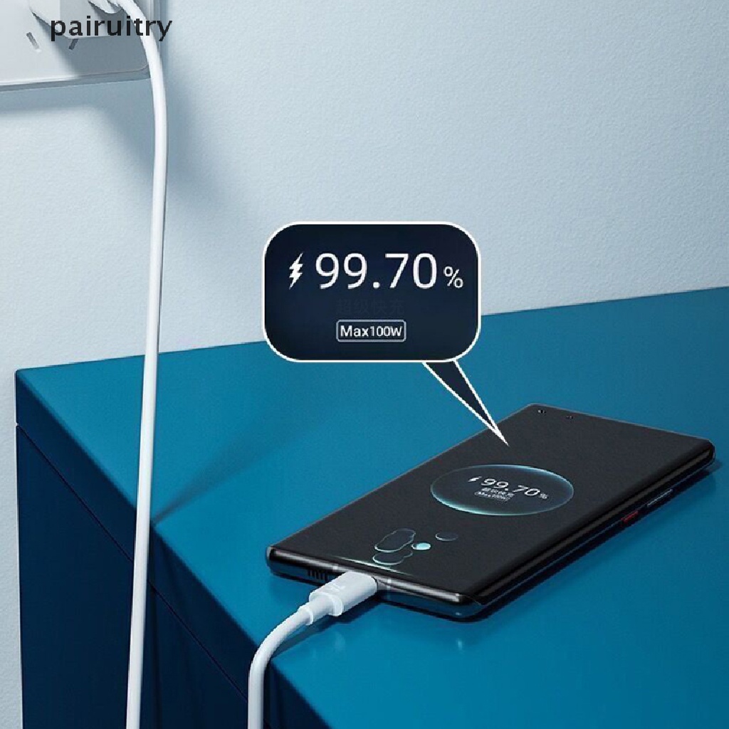 Kabel USB PRT 7A 100W Tipe C Kabel Charge Super-Cepat Untuk Huawei mate40Pro nova9 PRT