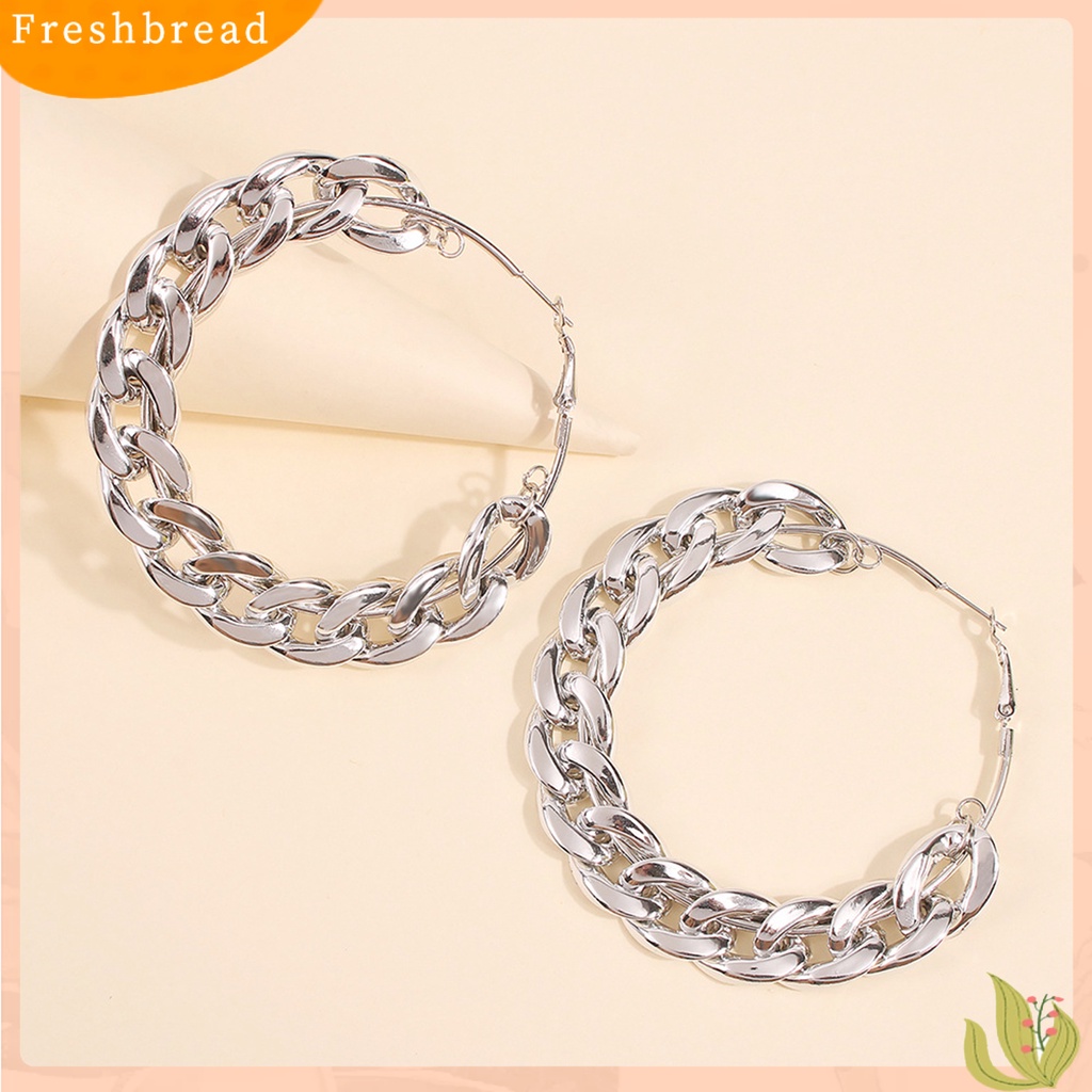 &lt; Freshbread &gt; 1pasang Anting Hoop Warna Vibrant Tidak Iritasi Sangat Ramah Untuk Kulit Tahan Luntur Hias CCB Wanita Anting Tindik Berlebihan Perhiasan Hadiah Untuk Gadis