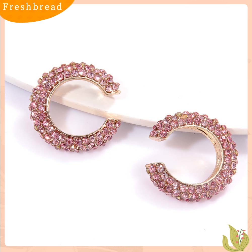 &lt; Freshbread &gt; 1Pc Lady Berlian Imitasi C Bentuk Telinga Manset Klip Anting Tanpa Tindik Perhiasan Tulang Rawan