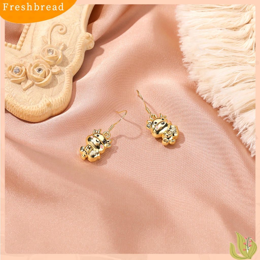 &lt; Freshbread &gt; 1pasang Anting Ear Ring Kartun Lovely Eardrop Untuk Wanita Untuk Pesta