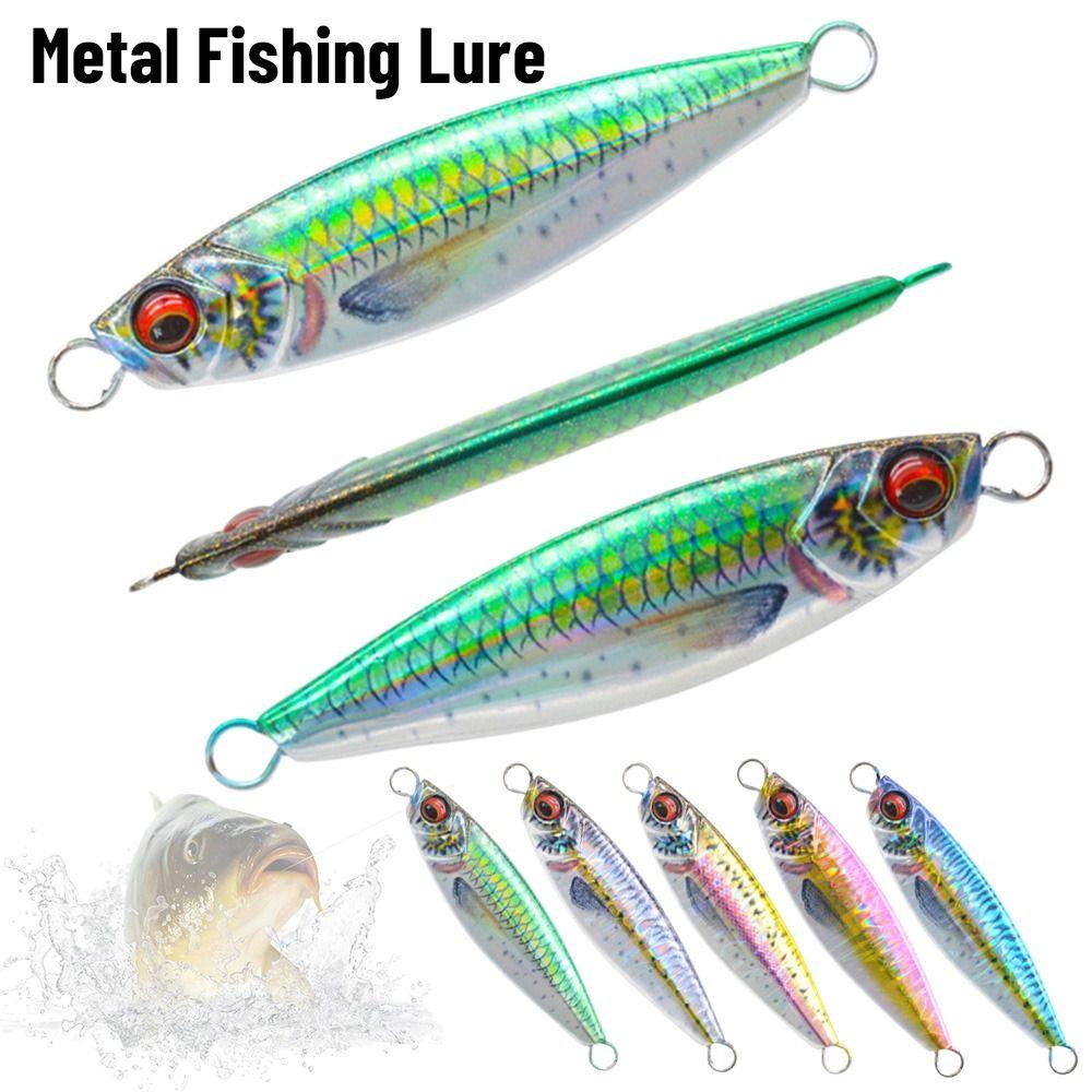 TOP Metal Fishing Lure 3d printed 30g 40g Ikan Kecil Warna Warni Spanyol