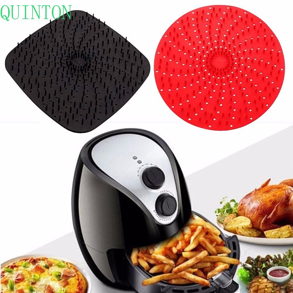 Quinton Alas Air Fryer Bentuk Bulat Bahan Silikon Anti Lengket Reusable