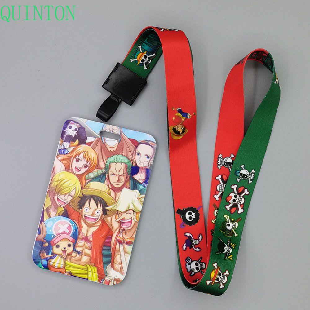 QUINTON Gifts Protective Cover Cute ID Bus Cards Cover Luffy Card Holder Luffy Multi-Function Japanese Anime Cartoon Nami Hot Blood Anime Cards Sleeve