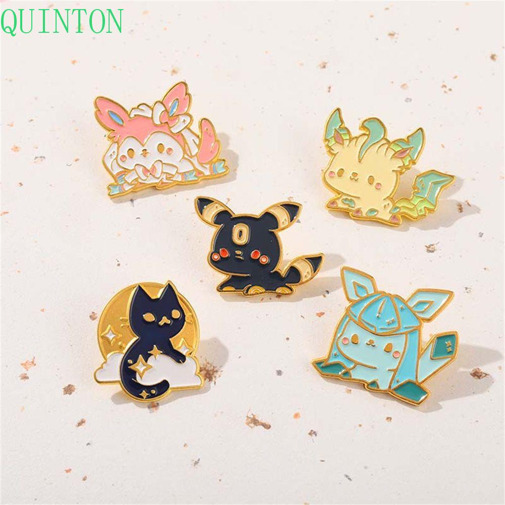 Quinton Eevee Bros Anime Animasi Keliling Ransel Badge Pakaian Kartun Cosplay Badge