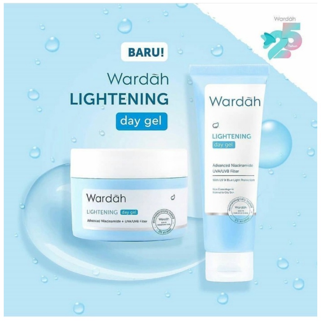 WARDAH Lightening Day Gel Advanced Niacinamide 20ml &amp; 30gr - Apple_Kosmetik