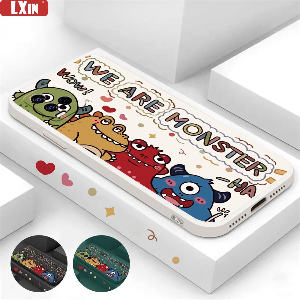 Casing Monster Kecil VIVO Y02 V25 V25E Y16 Y35 Y33S Y21T Y21S Y33S Y22 Y91C Y1S Y85 V9 Y11 Y12 Y15 Y17 Y12S Y12A Y15S Y15A Y51 Y31 Keren Lucu Lembut Silikon Casing Cover