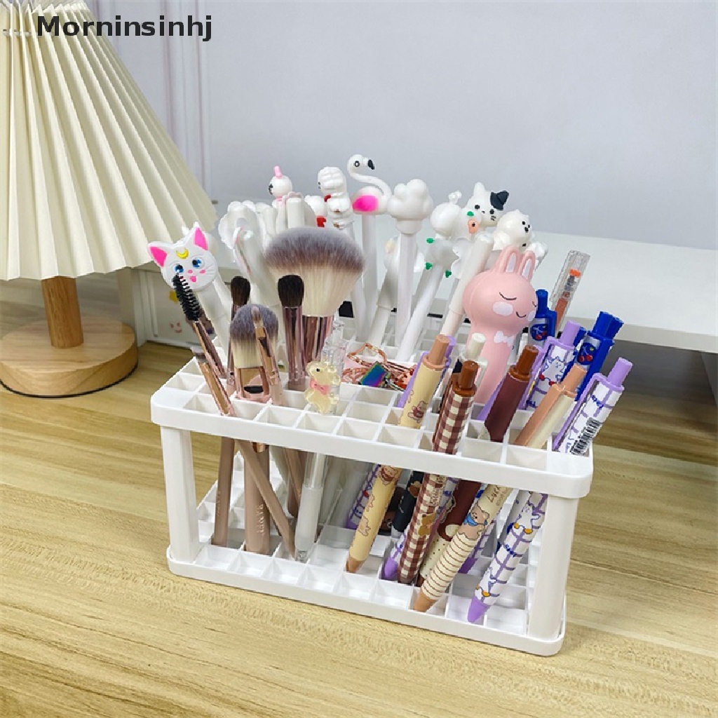 Mornin Rak Penyimpanan Make Up Persegi Kreatif Brush Holder Rak Make Up Kecantikan Tempat Pulpen id