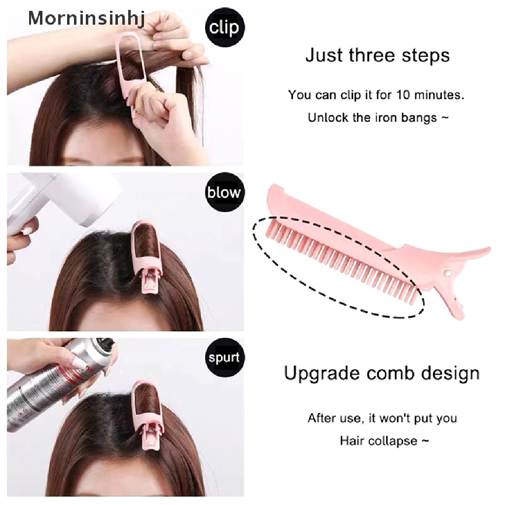 Mornin Fluffy Hair Clip DIY Curling Stick Jepit Rambut Plastik Tetap Alat Styling Rambut id