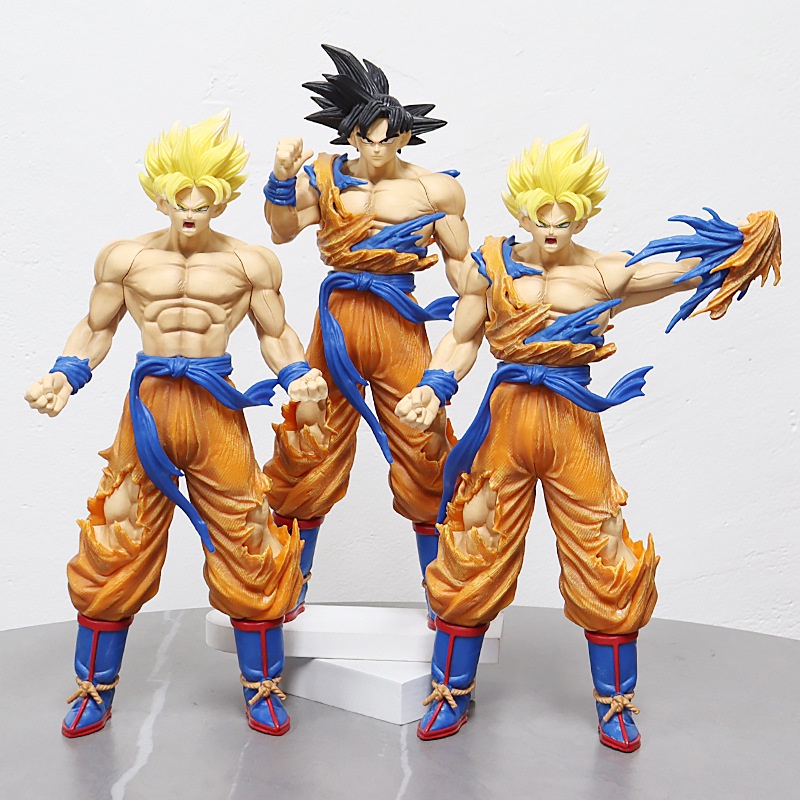 Super Saiyan Son Goku Figure Anime Dragon Ball Goku DBZ 33cm PVC Action Figure Model Patung Koleksi Mainan Untuk Anak