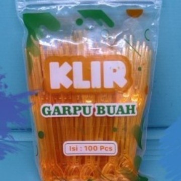 Garpu Buah Cake Kue Puding / Garpu KLIR Tebal - Warna Warni 100 PCS - BIRU TOSCA, GARPU KUE KLIR
