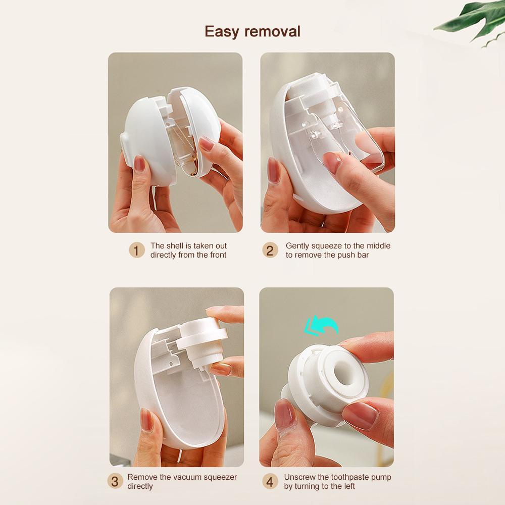 Suyo Dispenser Odol Pencet Secara Kuantitas Nyaman Di Dinding Berdiri Tekan Otomatis Toothpaste Squeezer