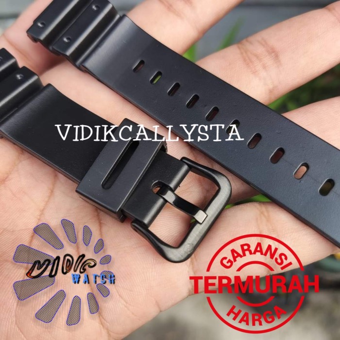 NEW STRAP TALI JAM TANGAN DW-6900 DW 6900 BLACK PREMIUM