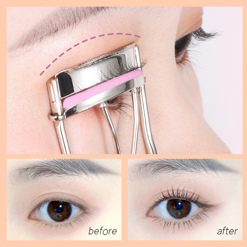 Natural Curling Eyelashes Makeup Alat Penjepit Bulu Mata Wanita Lipat Bulu Mata Palsu Tambahan Eyelash Curling Clip Tahan Lama Alat Aksesoris Makeup Mata Profesional