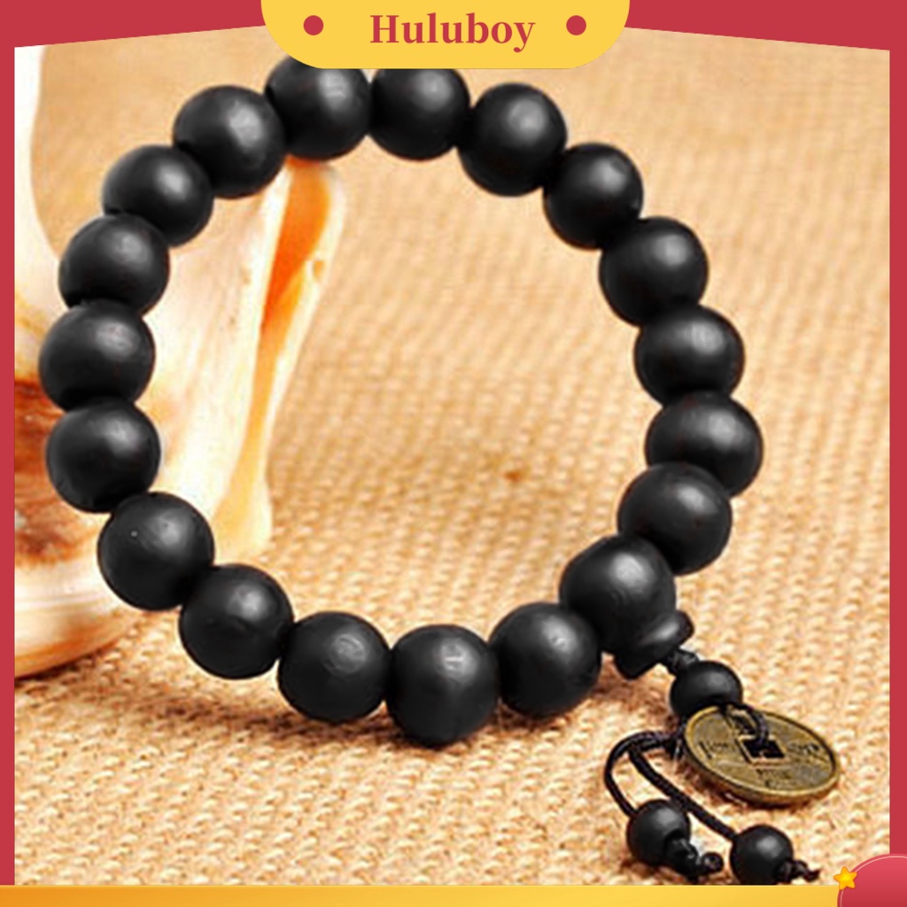 {Ready Stock} Gelang Manik-Manik Kayu Perhiasan Vintage Liontin Tembaga Bangle Untuk Unisex