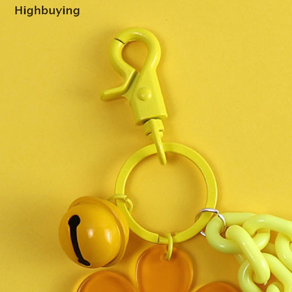 Hbid Akrilik Lucu Smiley Face Bunga Bunga Matahari Gantungan Kunci Permen Warna Rantai Lanyard Liontin Kunci Mobil Dekorasi Aksesoris Wanita Gantungan Kunci Tas Mainan Ransel Hadiah Ornamen Glory
