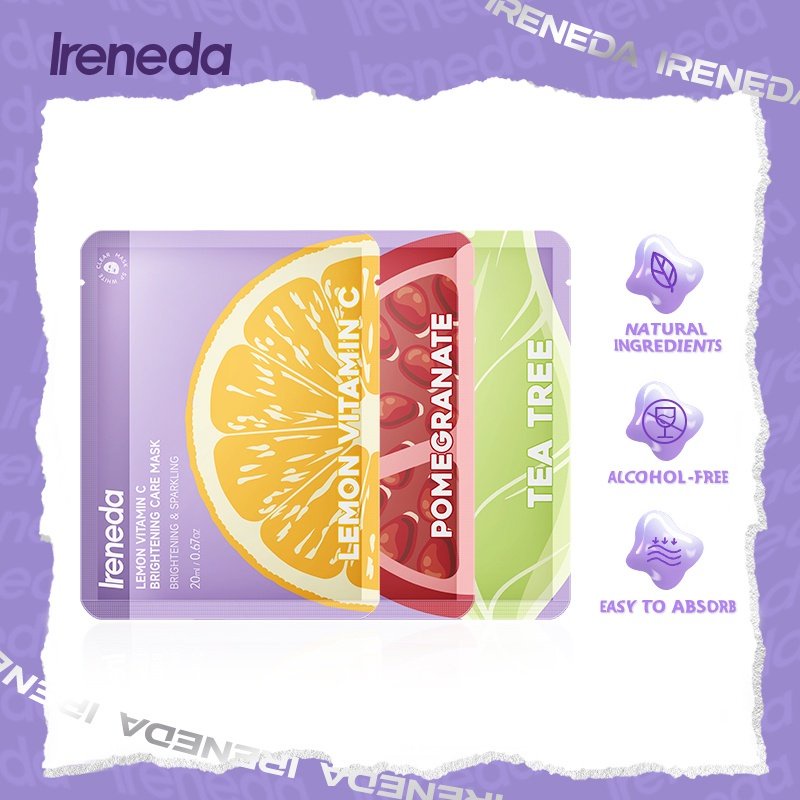 (READY &amp; ORI) IRENEDA Calming Mask Tea Tree/Pomegrante/Lemon