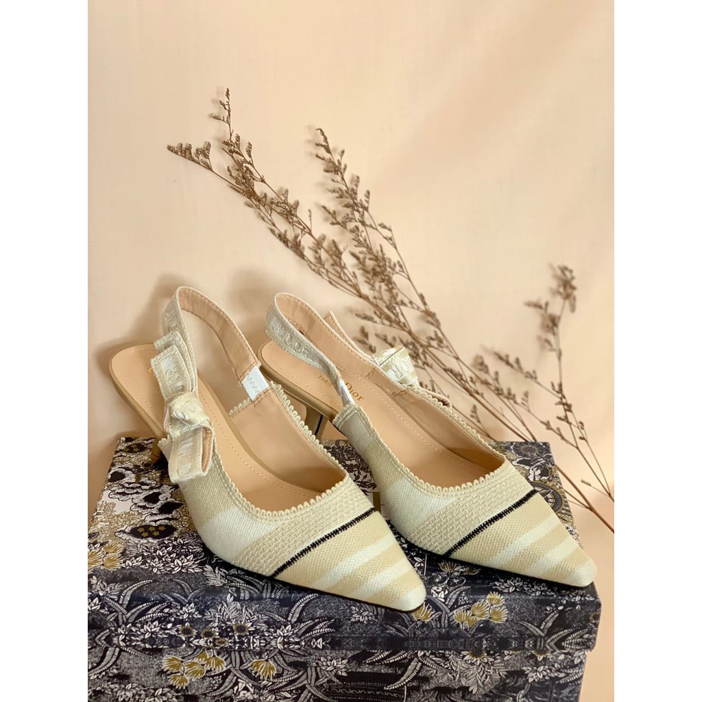 SEPATU WANITA DS014 MULTICOLOR GOLD METALLIC THREAD EMBROIDER