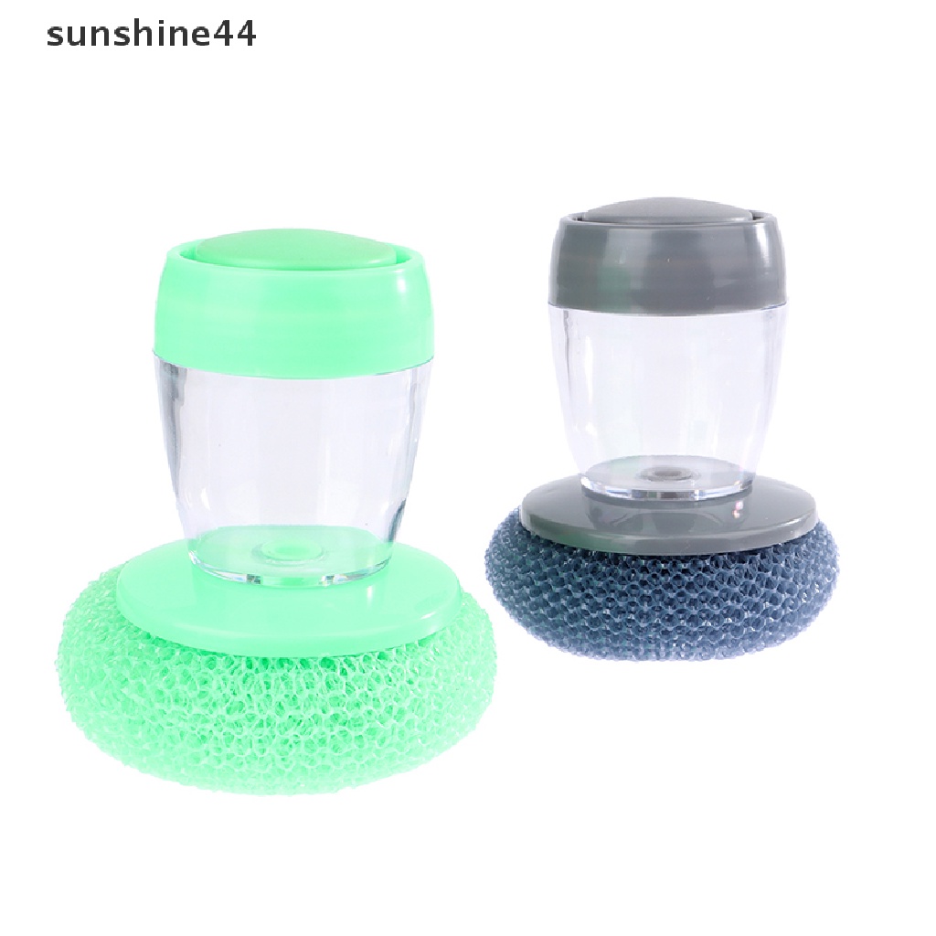 Sunshine Sikat Pembersih Dispenser Sabun Otomatis Push type Soap Dish Washing Cleaner ID