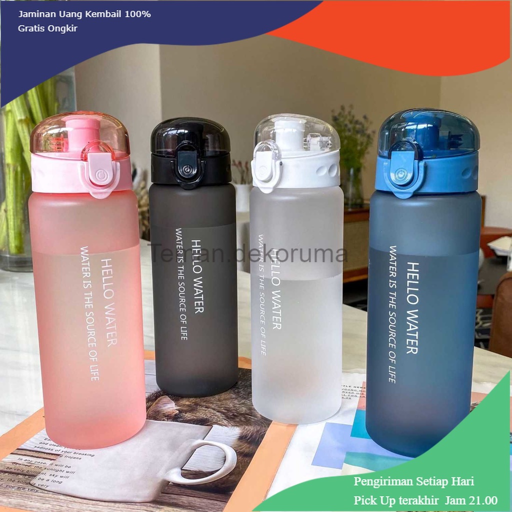 TD - DPR POHAN Botol Minum Plastik Frosted Sports Water Bottle 780 ml - ME78