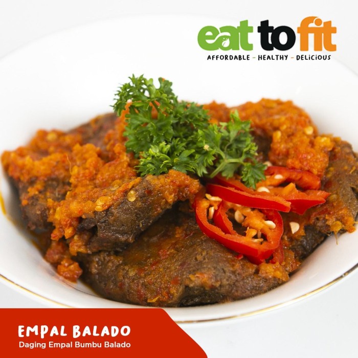 FROZEN FOOD EMPAL BALADO - MAKANAN SEHAT EAT TO FIT 100 gr