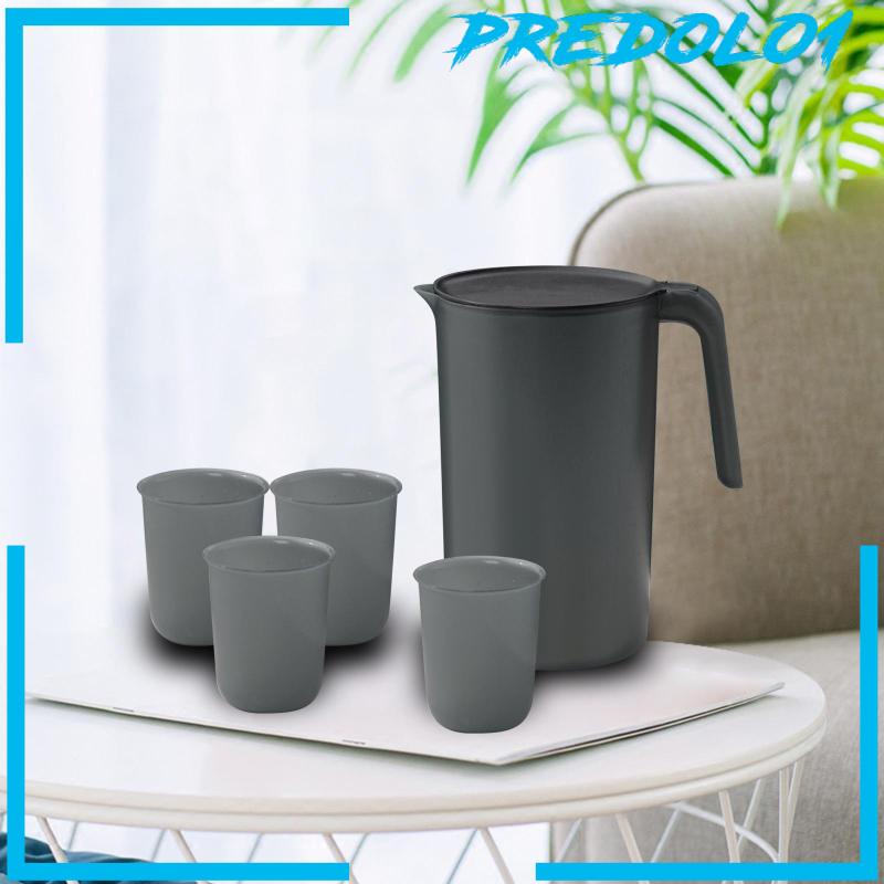 [Predolo1] Water Jug Pitcher 2.5L Dan Karafe Air 4gelas Untuk Camping Piknik Pesta