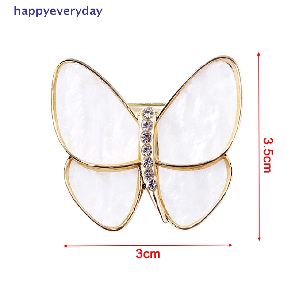 [happy] 1pc Pakaian Butterfly Pin Bros Pin Fashion Hadiah Untuk Wanita Gadis Perhiasan Pesta [ID]