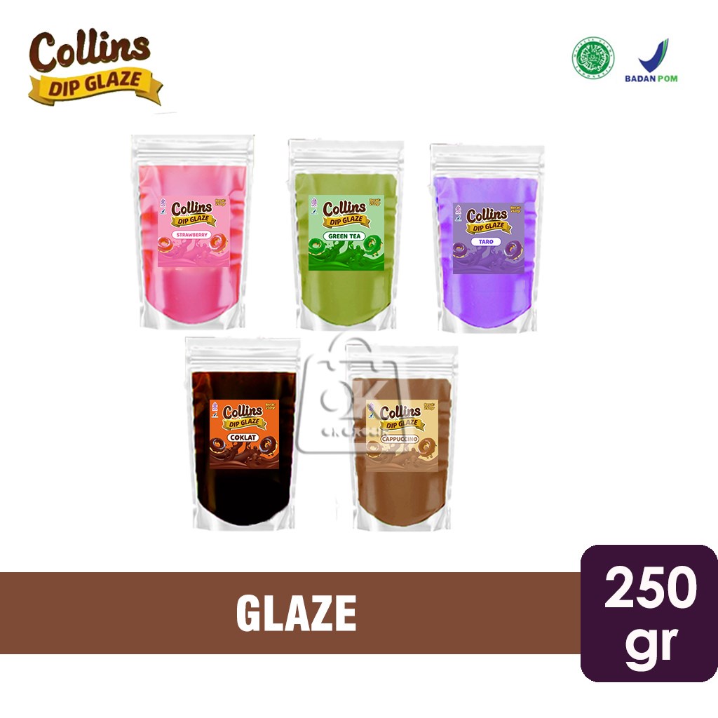 

Collins Dip Glaze / Topping Glaze Donat (Repack 250gr)