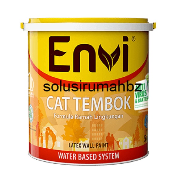 cat tembok envi 5 kg 5kg interior dinding galon envitex