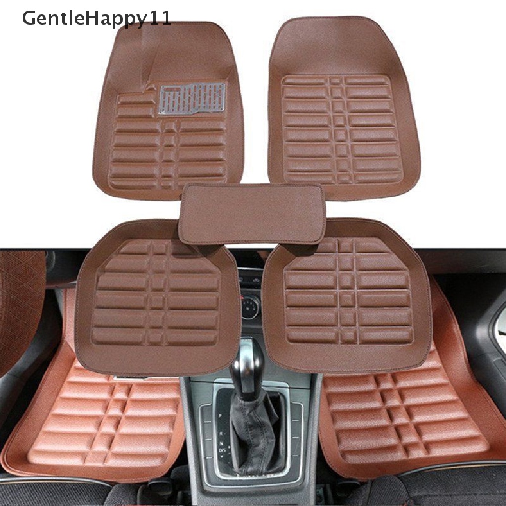 Gentlehappy 5PCS Universal Car Auto Floor Mat FloorLiner Karpet Depan &amp; Belakang Semua Cuaca Mat  Id