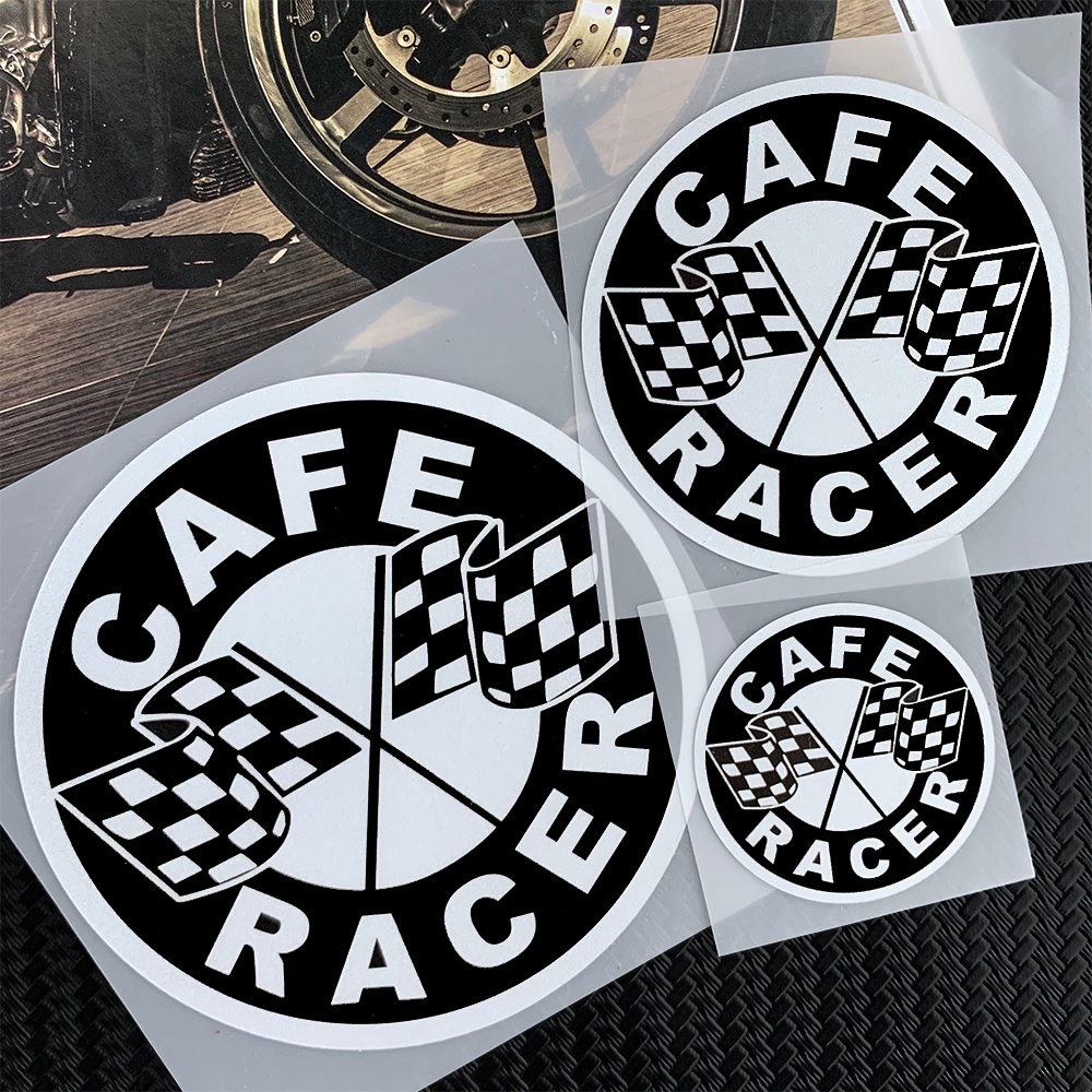 Stiker Motor Cafe Racer Decal Motor Retro Helm Vintage Motocross Dekorasi Mobil Styling Rocker Biker Modifikasi Aksesoris