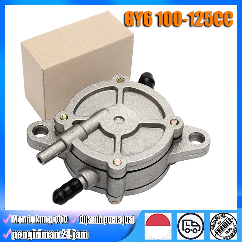 ✔Produknya sudah siap✔ Gas Vacuum Fuel Valve Petrol Pump For GY6 100cc - 125cc Moped Scooter ATV