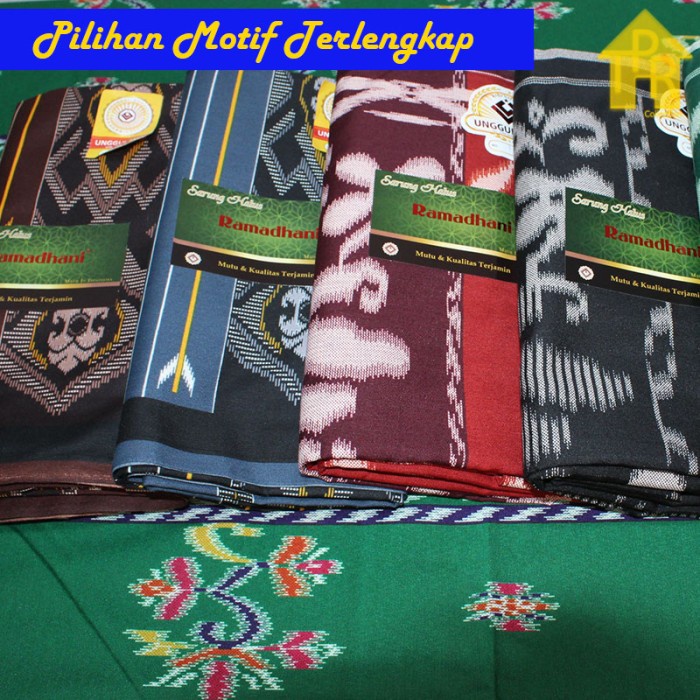 Sarung Tenun Polekat Unggul Jaya Ramadhani Istimewa 105x120cm. Kualitas Export