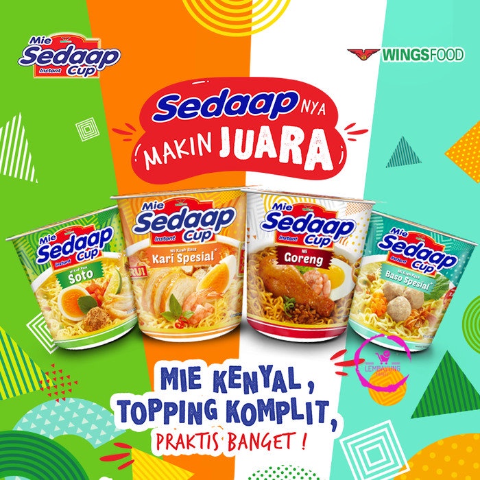 

Sedaap Cup Mie Instan Kari Spesial 81 gr x 6 pcs