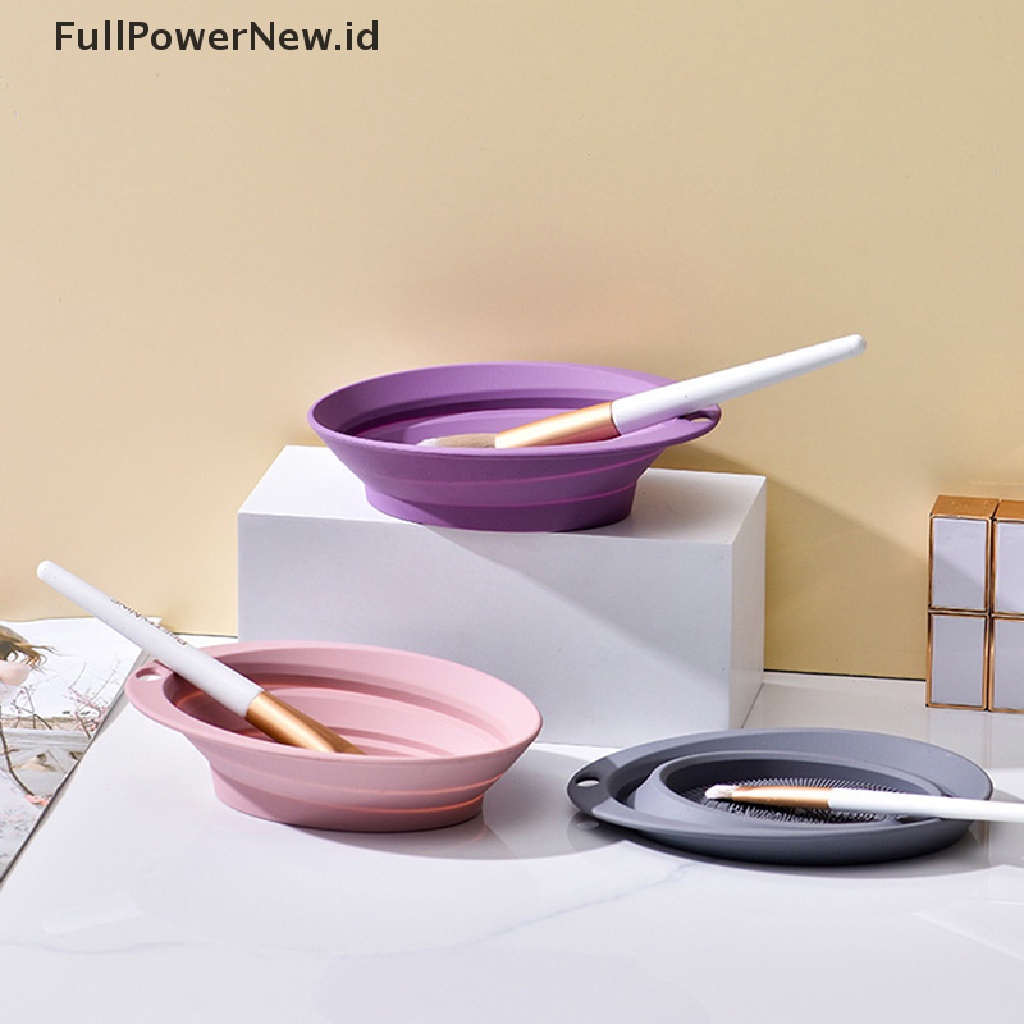 Power Silicone Makeup Brush Cleaner Alat Alas Pembersih Papan Scrubber Cuci Mangkok ID