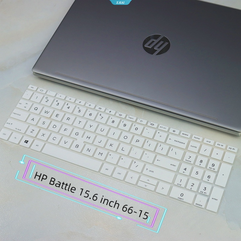 Cover Keyboard Laptop Untuk Model HP Battle 15.6 Inch 66-15 Silikon Anti Air Pelindung Kulit Penutup Debu Laptop [ZK]