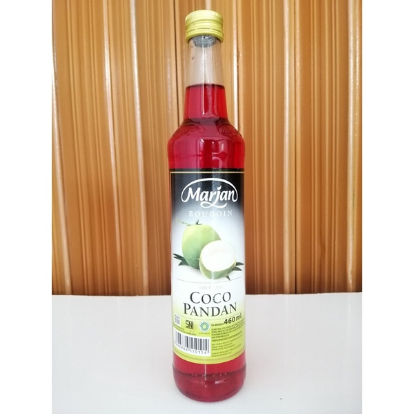 MARJAN BOUDOIN Sirup Coco Pandan 460 ml Syrup Sirop cocopandan 460 ml
