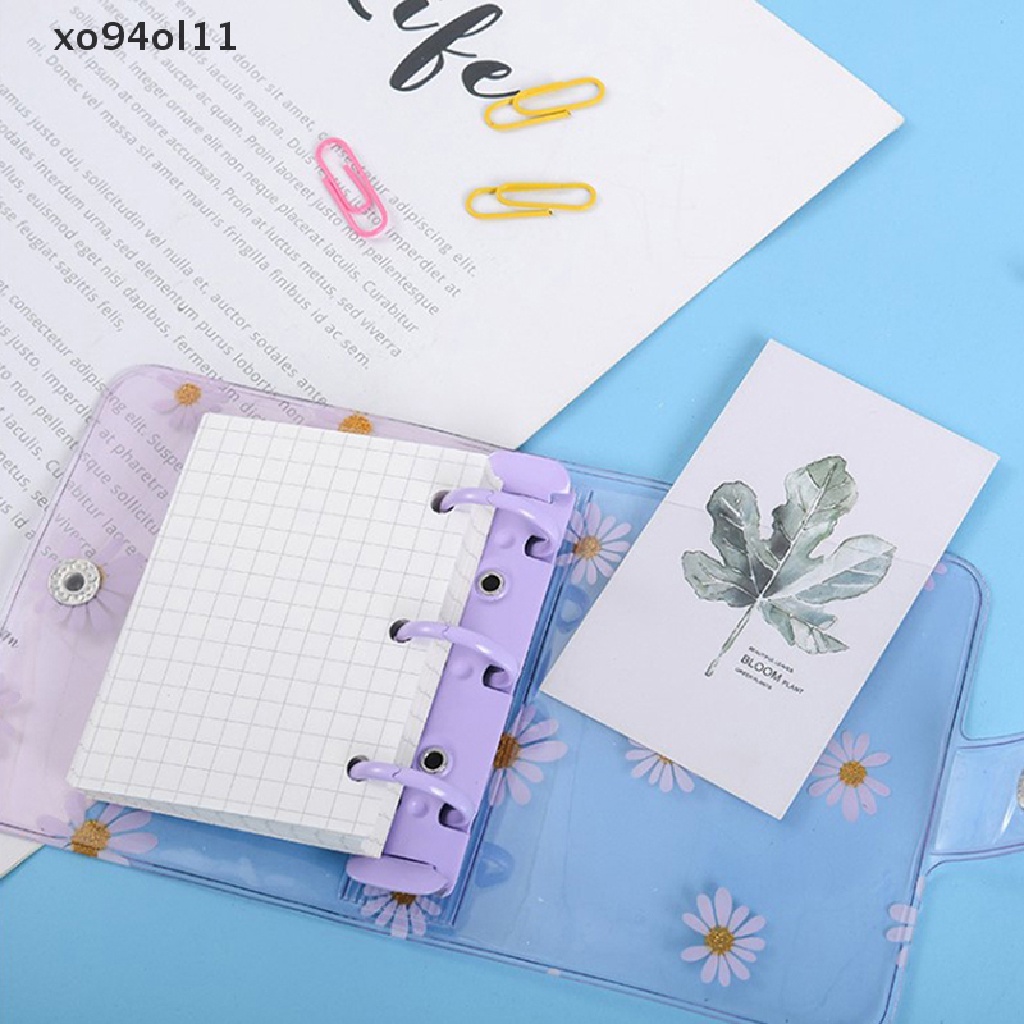 Xo Mini 3lubang Daisy Binder Note Planner Organizer Notebook Jurnal Diary Ring Binder Kawaii Perlengkapan Sekolah OL