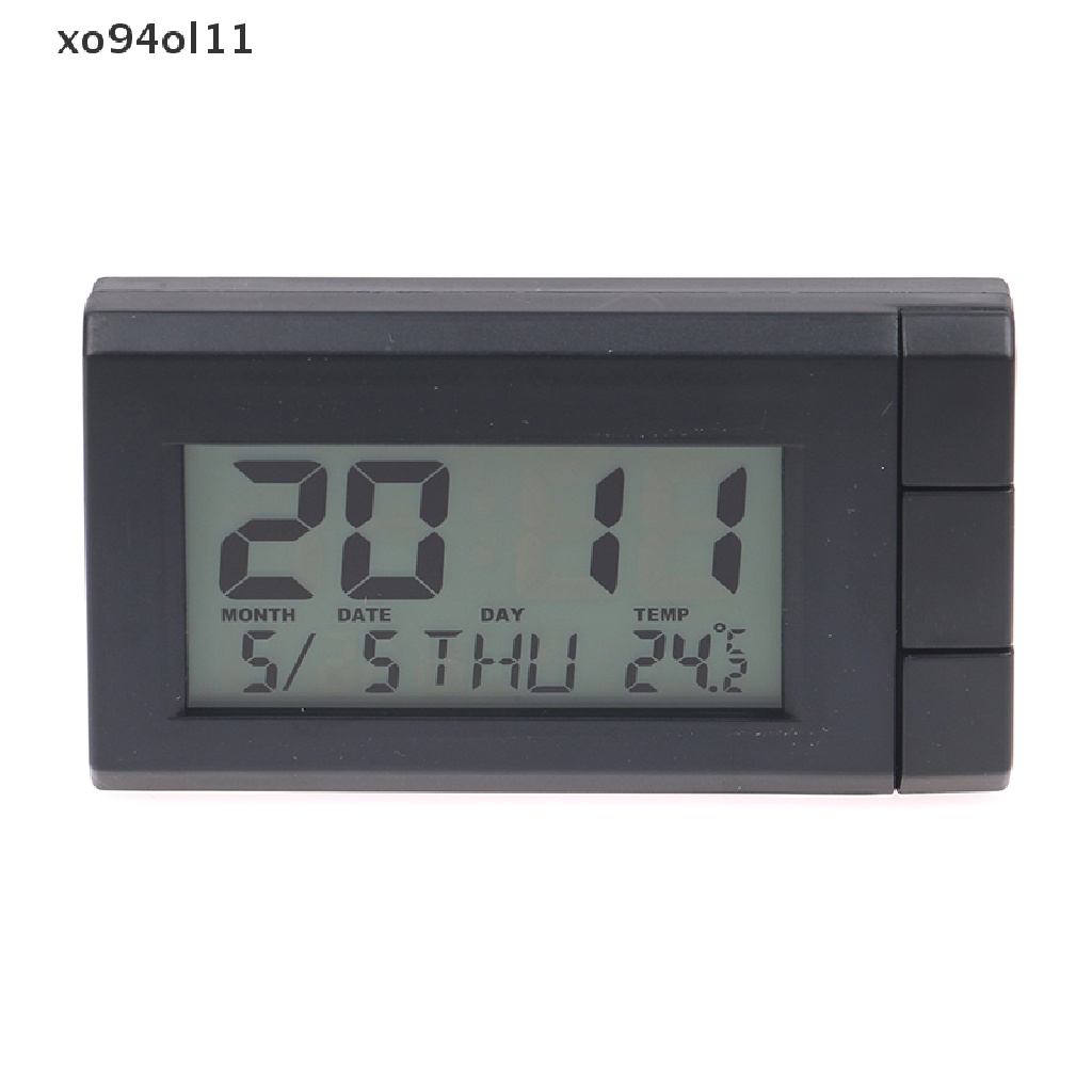 Xo Jam Tampilan Digital LCD Mobil 2in1 &amp; Suhu Auto Watch Thermometer OL