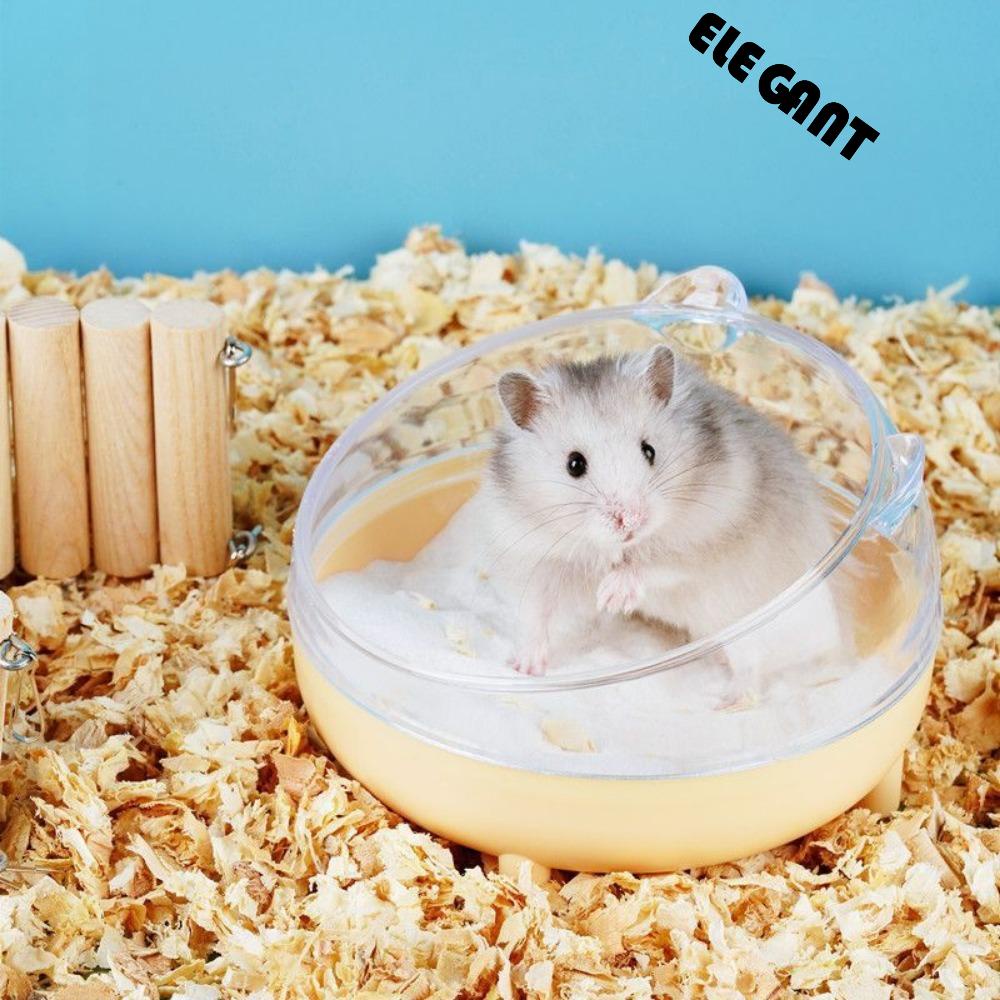 [Elegan] Hamster Bathtub Portable Pencegah Cipratan Dilepas Transparan Rumah Tangga Pet Kamar Mandi Kotak