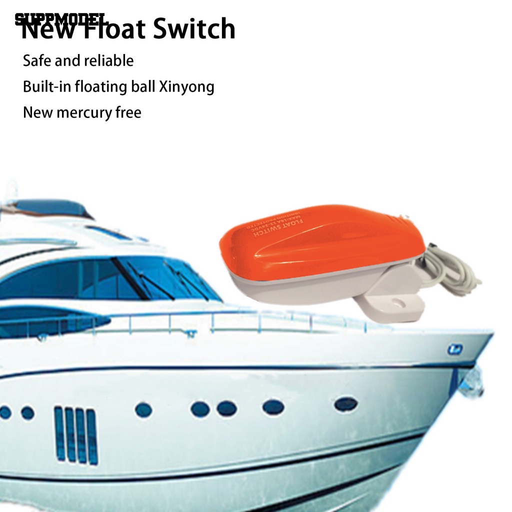 Suppmodel Saklar Pompa Air Dasar Snap-on Yang Dapat Dilepas Aksesori Perahu Kapal Laut Bilge Pump Float Switch Sensitif