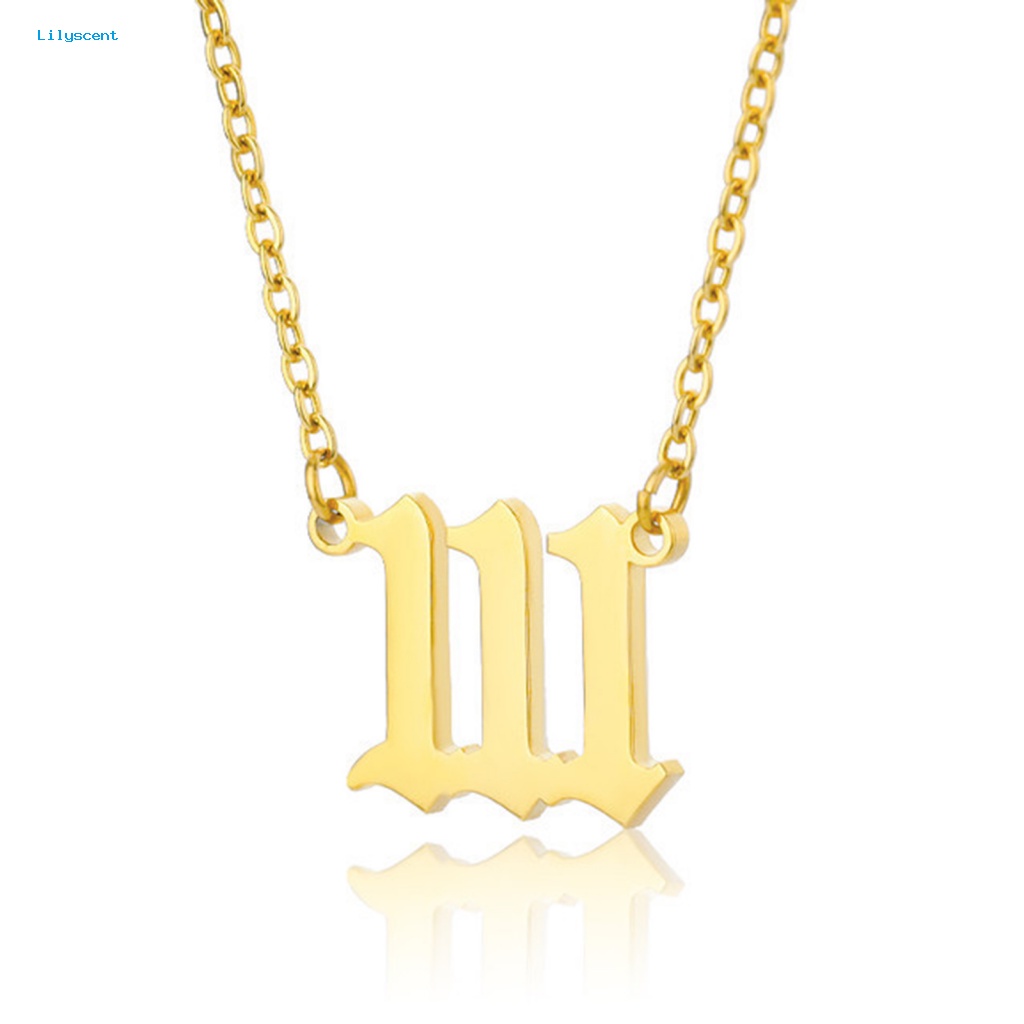 Lilyscent Hypoallergenic Kalung Wanita Fashion Perhiasan Warna Perak000Kalung Perempuan Punk