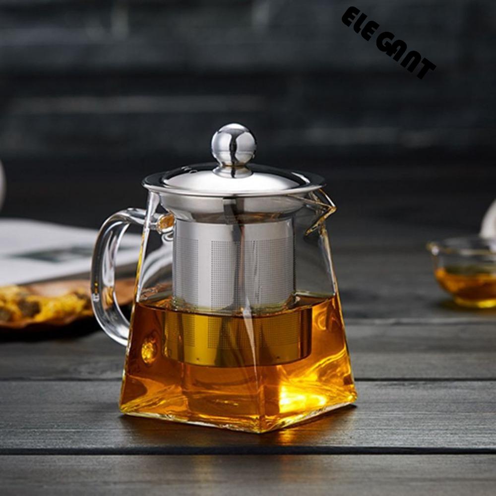 [Elegan] Saringan Teh Reusable Fine Mesh Untuk Kopi Bumbu Dengan Tutup Tea Infuser