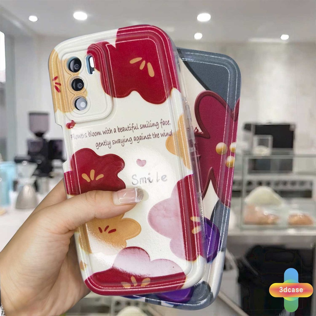 Case HP OPPO A96 A76 A16 A17 A17K A15 A57 A53S A16S A77 A57S A57E A11S A54 A5S A3S A95 A55 A7 A5 A9 A31 A53 A33 2020 A77S A12 A12S A1K A16E A16K A54S Reno 7 7Z 8Z 5 4 6 8 5F 5K 4F 4 5 06 Lite A74 A15S A52 Love Flower Silicone Soap Case