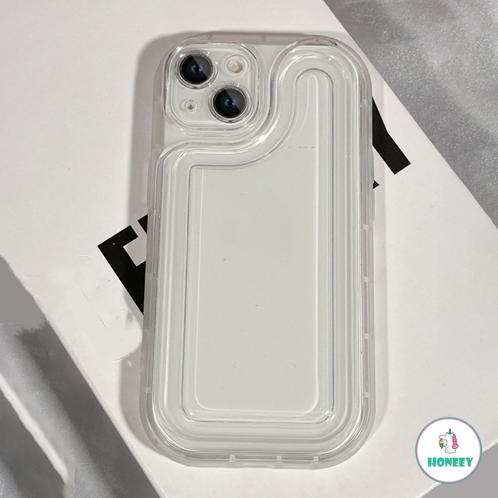 Casing Ponsel Bening Tahan Guncangan Mewah Untuk iPhone 14 Pro 11 12 13 Pro Max Silikon Transparan Bantalan Udara Bumper Penutup Belakang