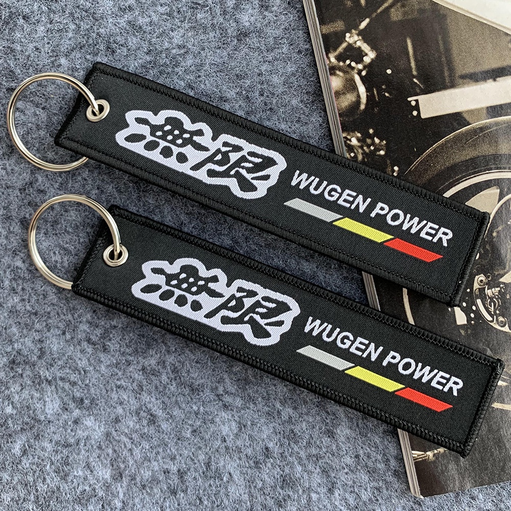 2pcs KeyTag Mobil Bordir Gantungan Kunci MUGEN Fujiwara Tahu Toko Kunci Mobil Ransel Gantungan Kunci Lencana Baju Hias Liontin Aksesoris Hadiah Untuk HONDA TOYOTA